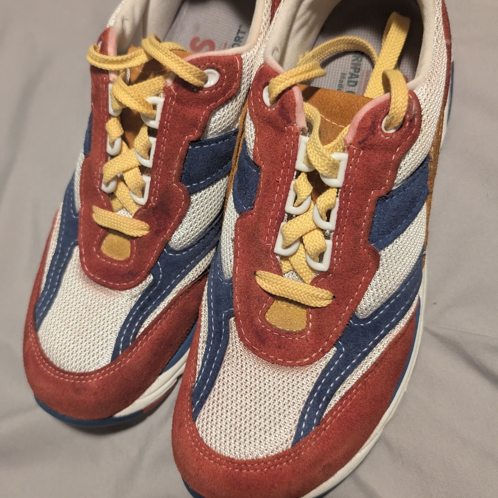 SAS Tripad Comfort Walk Easy Journey Mesh Retro Shoes Multicolor Suede